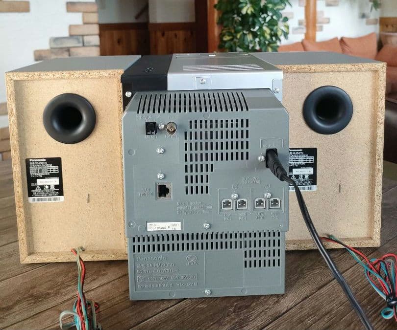 美品　Panasonic ラジカセ　SC-PM770SD-S　リモコン付