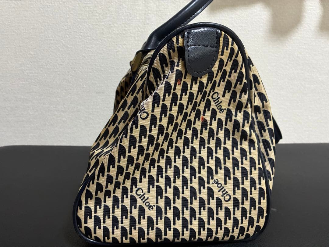 Chloe クロエ ボストンバッグ ハンドバッグ モノグラム　ヴィンテージ