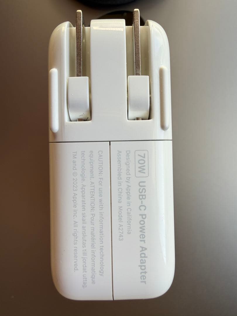 【美品】Apple純正 70W USB-C & MagSafe 3(A2743)