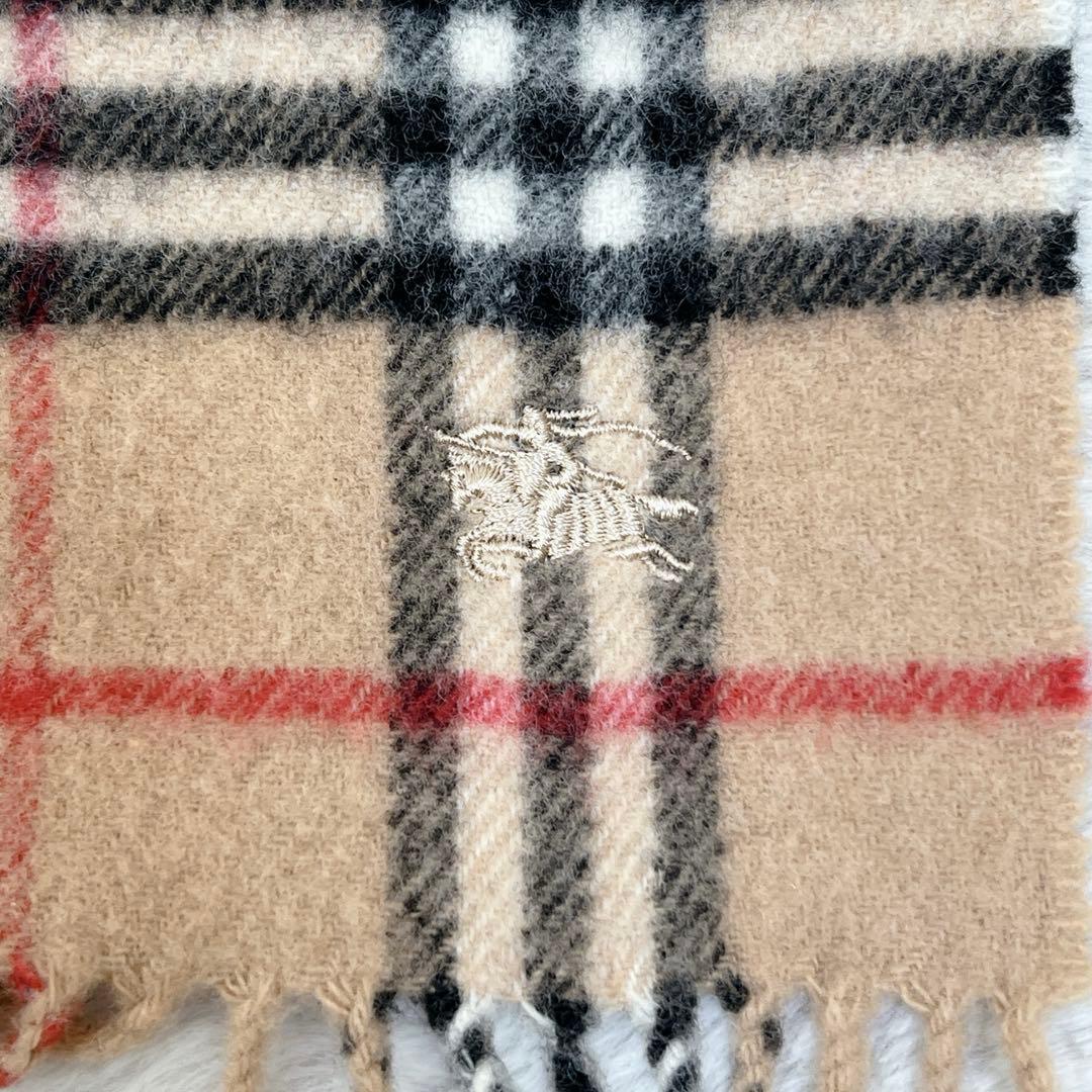 BURBERRY バーバリー マフラー ノバチェック 混紡 ベージュ