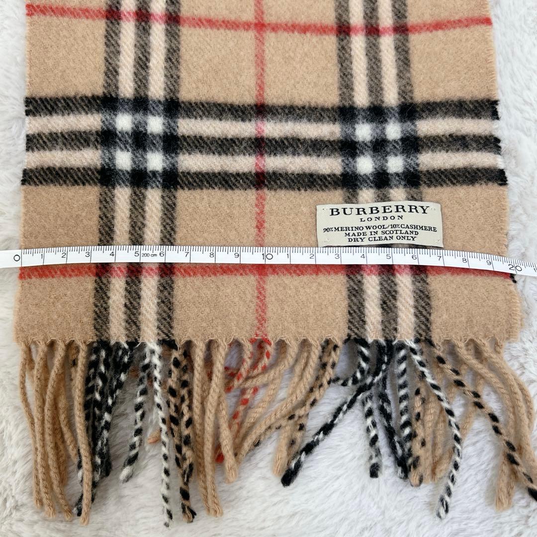 BURBERRY バーバリー マフラー ノバチェック 混紡 ベージュ