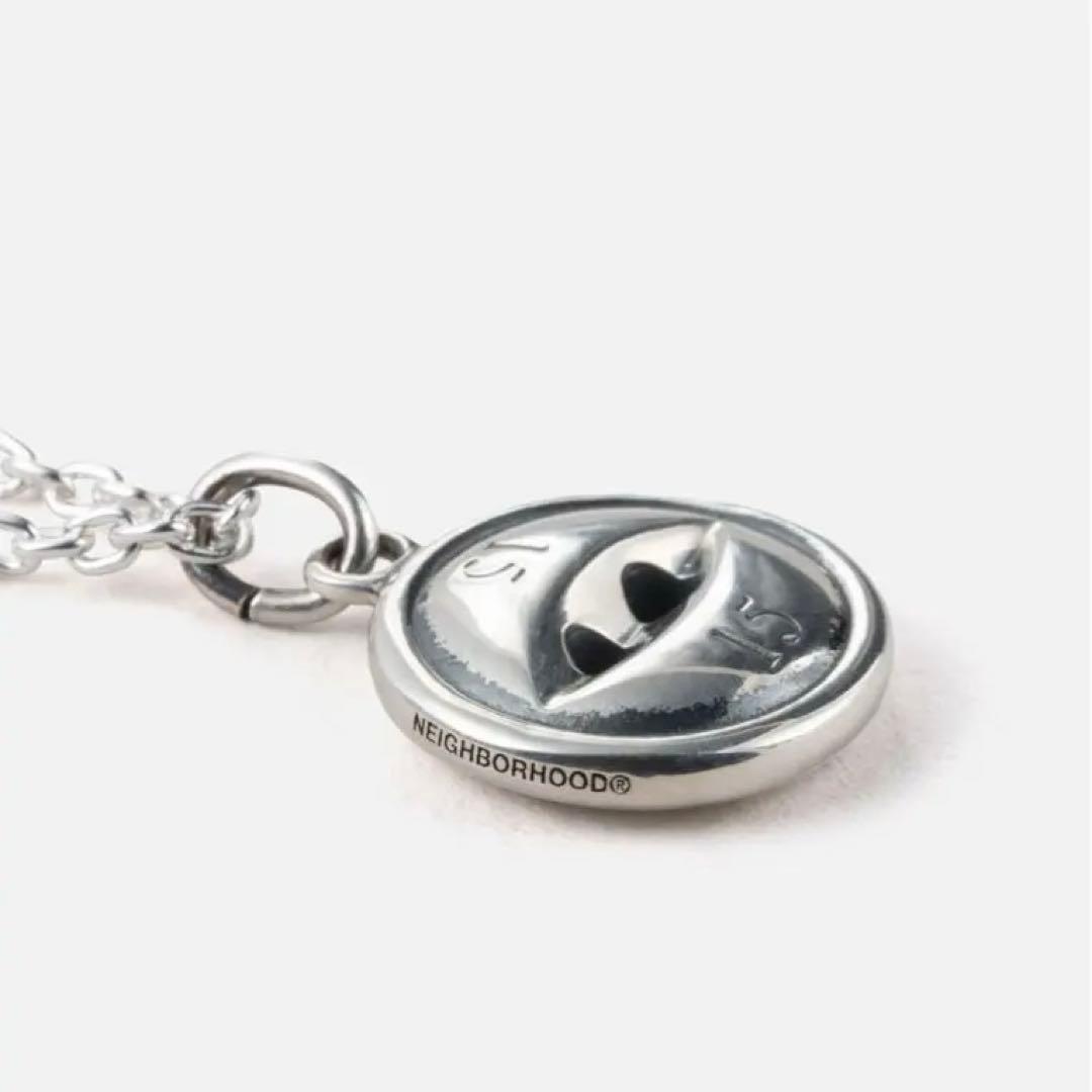 アクセサリー NEIGHBORHOOD SILVER BUTTON NECKLACE