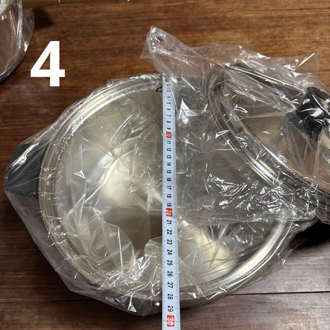 ウイスコ　4点　インコア　INKOR ステンレス　鍋　フライパン　新品　未使用