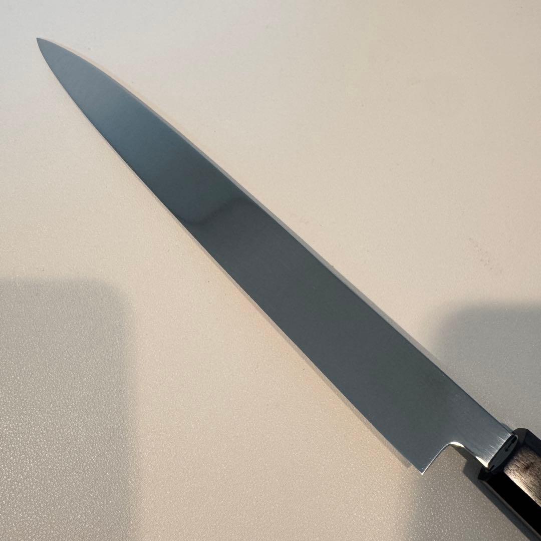 270mm 柳刃包丁 鏡面　黒檀八角柄 刺身包丁 全鋼　和包丁【鞘付き】/