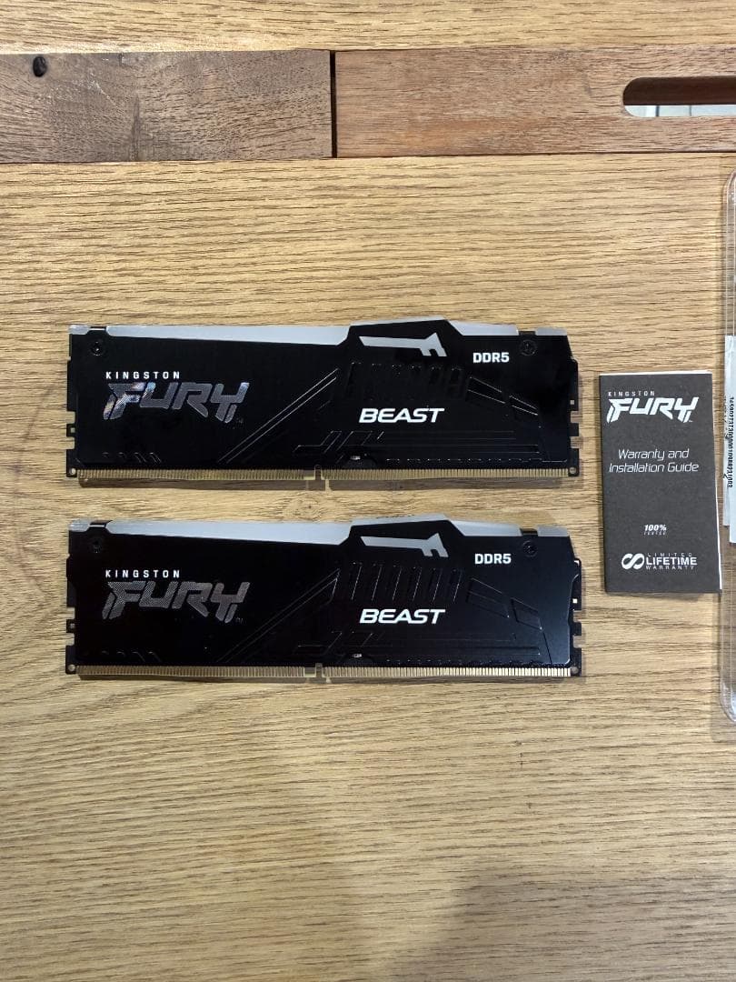【極美品】Kingston FURY RGB DDR5-6000 32GB