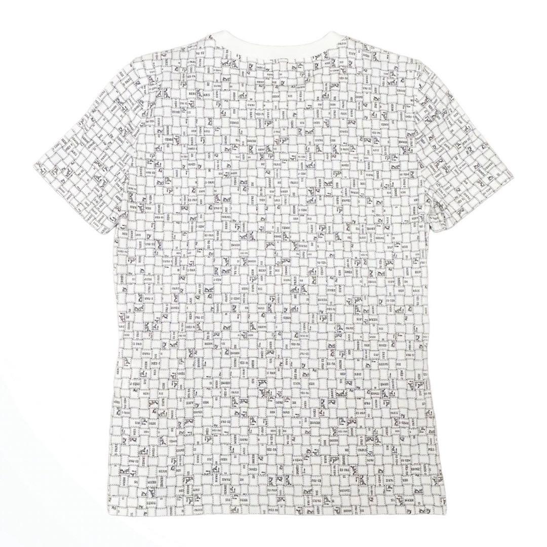 HERMES　エルメス　ボルデュック　コットン　Tシャツ サイズ38 ロゴ
