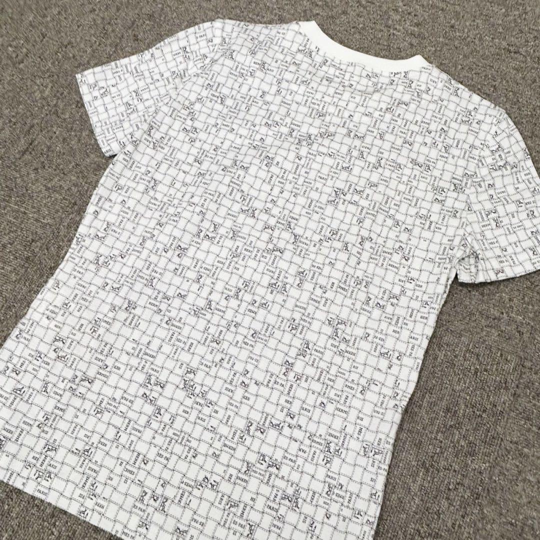 HERMES　エルメス　ボルデュック　コットン　Tシャツ サイズ38 ロゴ