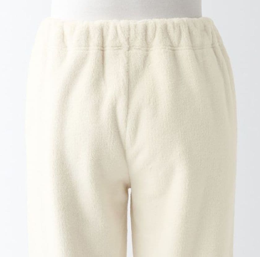静電気が起きにくい 着る毛布パジャマ XL 無印 MUJI アイボリー 婦人