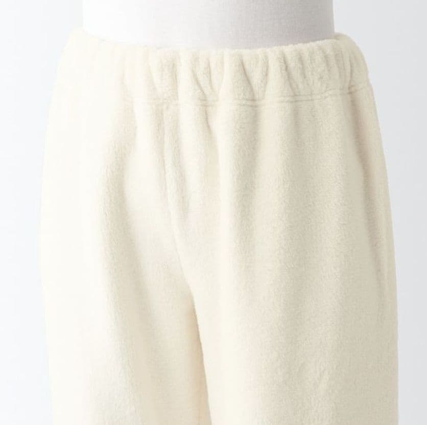 静電気が起きにくい 着る毛布パジャマ XL 無印 MUJI アイボリー 婦人