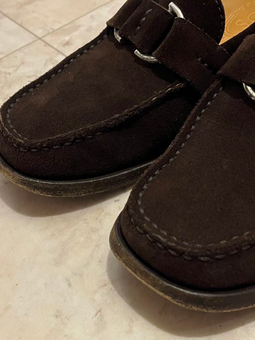 TOD'S トッズ レザー モカシン ローファー ブラウン 6 1/2 美品