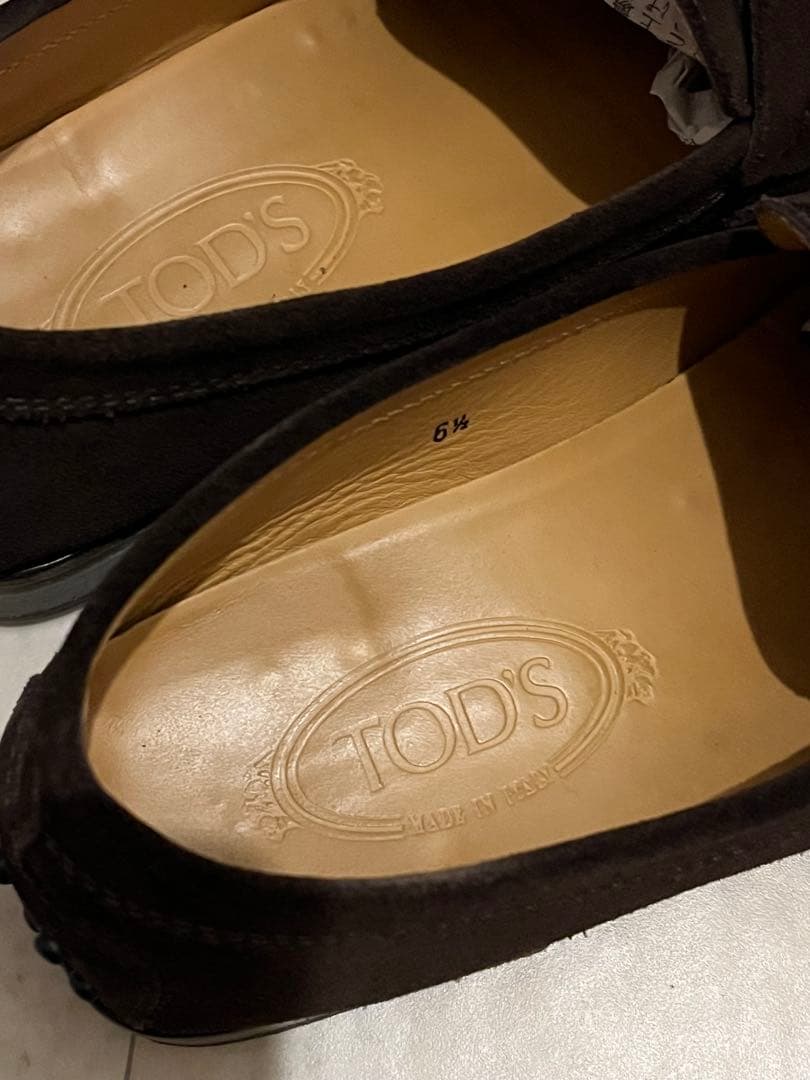 TOD'S トッズ レザー モカシン ローファー ブラウン 6 1/2 美品