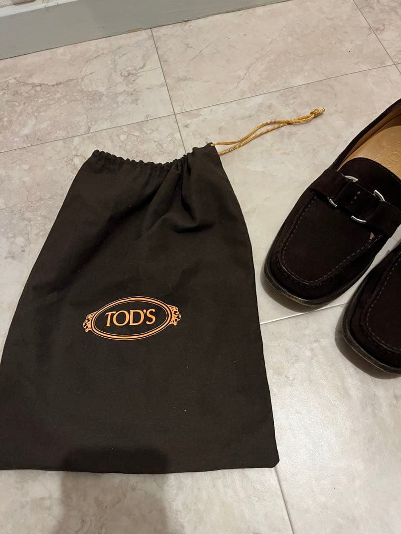TOD'S トッズ レザー モカシン ローファー ブラウン 6 1/2 美品