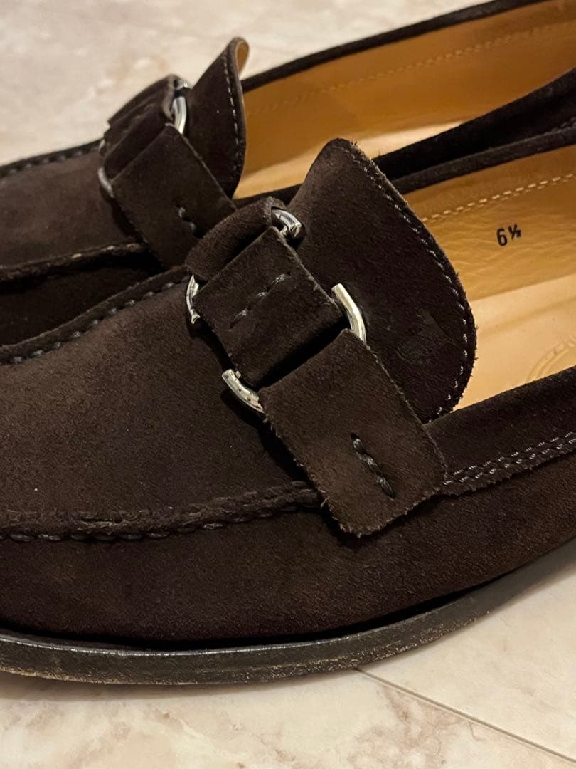 TOD'S トッズ レザー モカシン ローファー ブラウン 6 1/2 美品