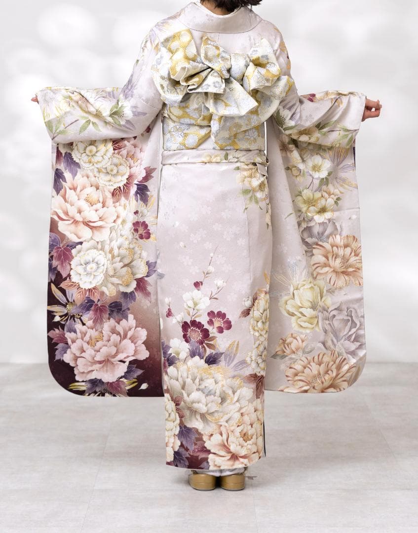 ≪即着用可能≫ 振袖 正絹 フルセット 160cm~170cmの方用【929】