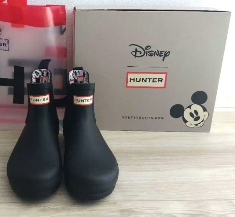 早い者勝ち‼️美品★HUNTER ディズニーコラボ ミッキーマウス 25cm