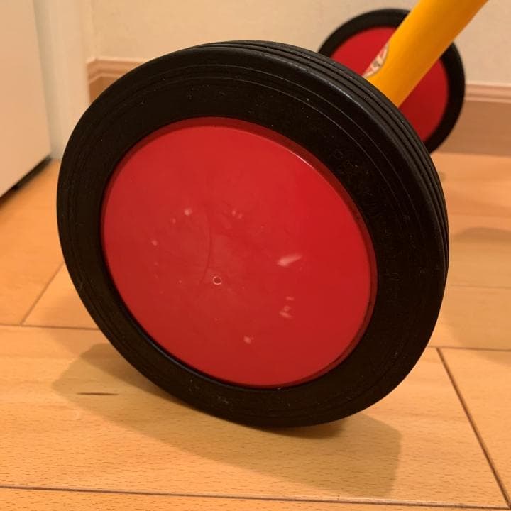 ウインザー　ボーネルンド　丸ハンドル三輪車　黄色