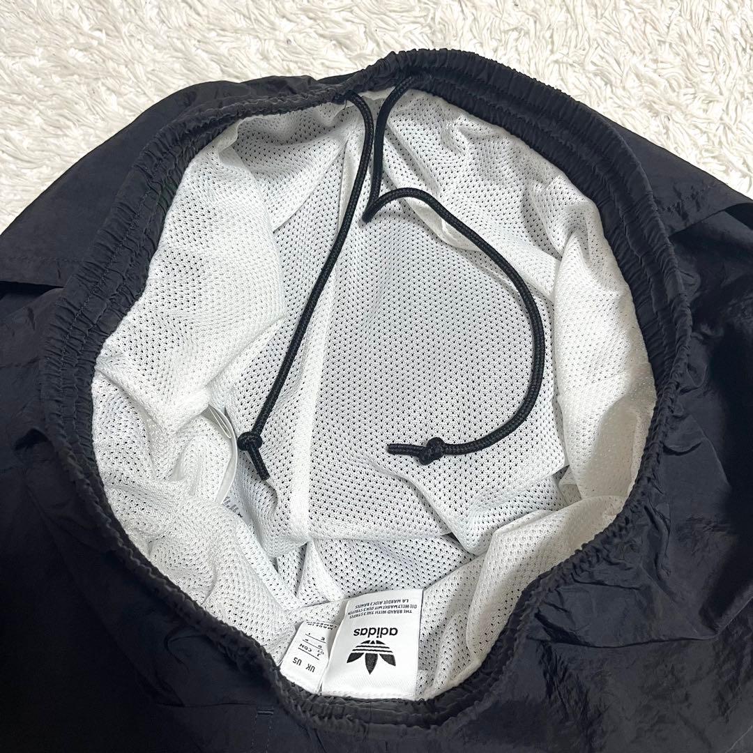 ✨希少✨adidas ナイロンパンツ トレフォイル ビッグロゴ ブラック XL