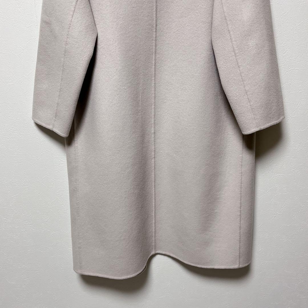 Spick&Span Wフェイススタンドノーカラーコート　スピックアンドスパン