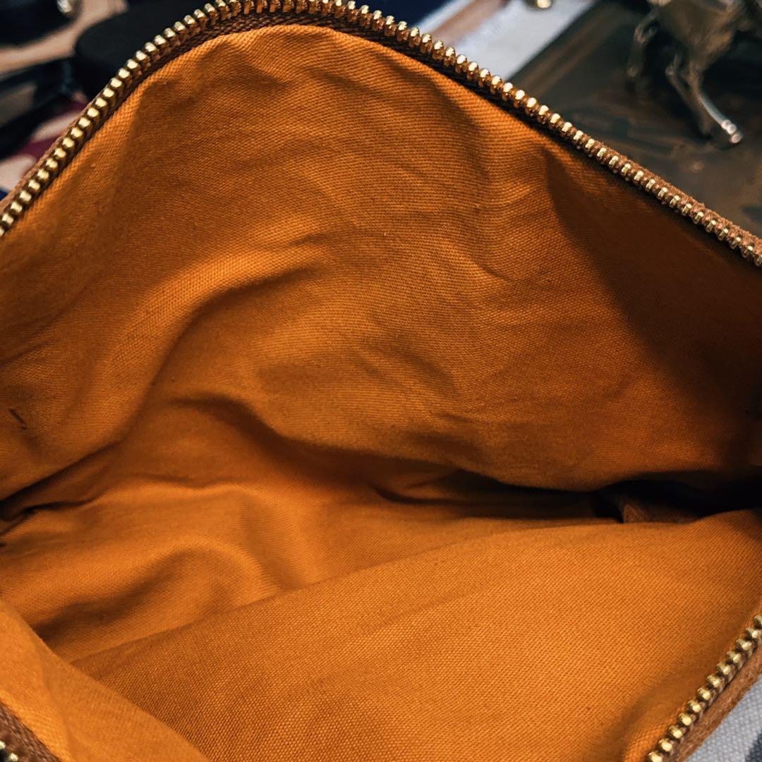 RRL スエードレザー クラッチバッグ