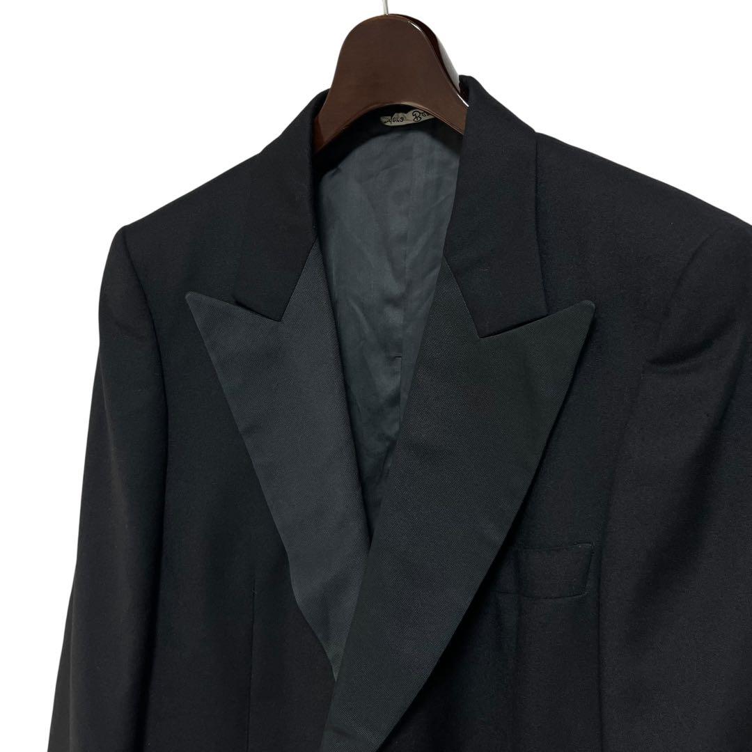 ※NN 80s LANVIN 1Bテーラードジャケット ブラック ヴィンテージ