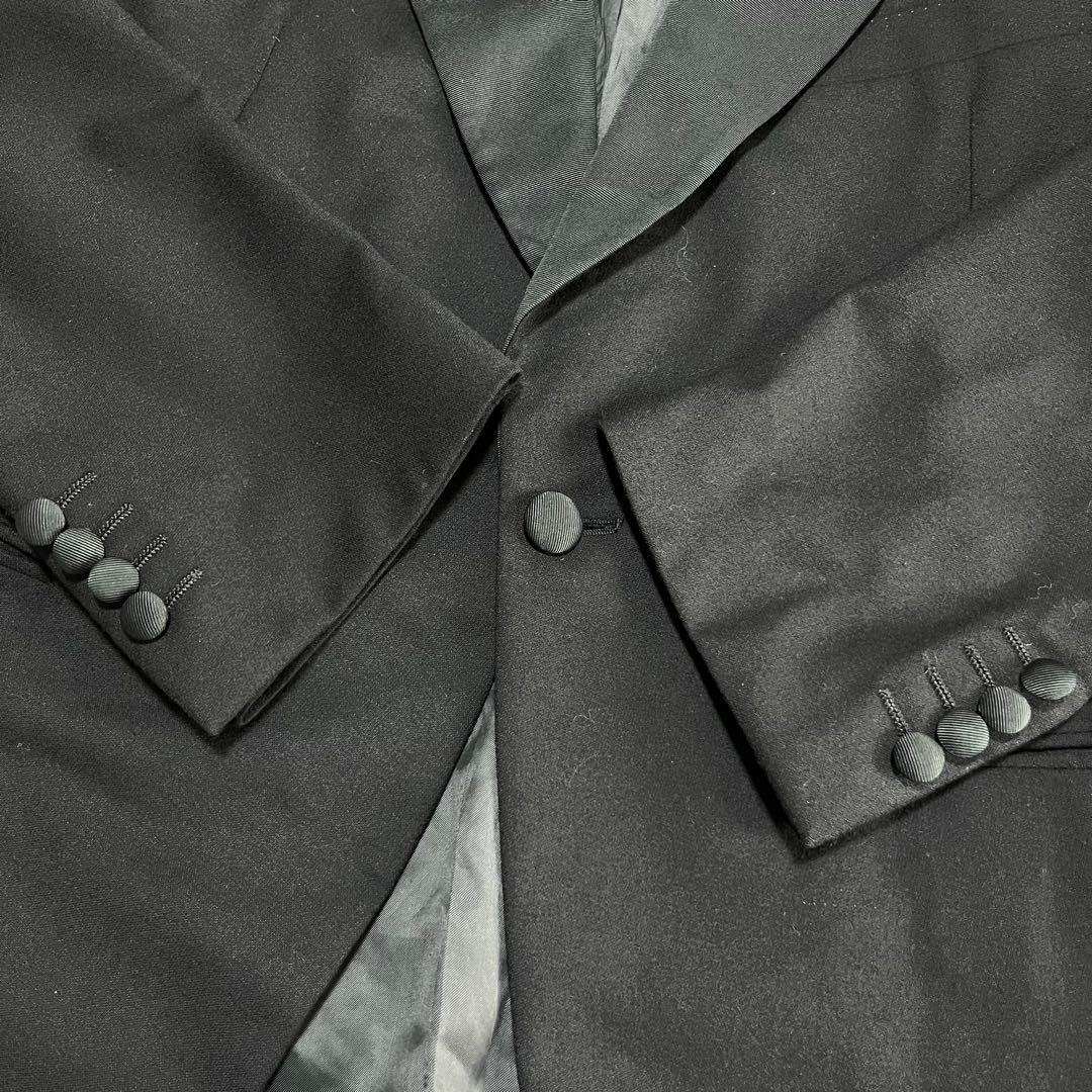 ※NN 80s LANVIN 1Bテーラードジャケット ブラック ヴィンテージ
