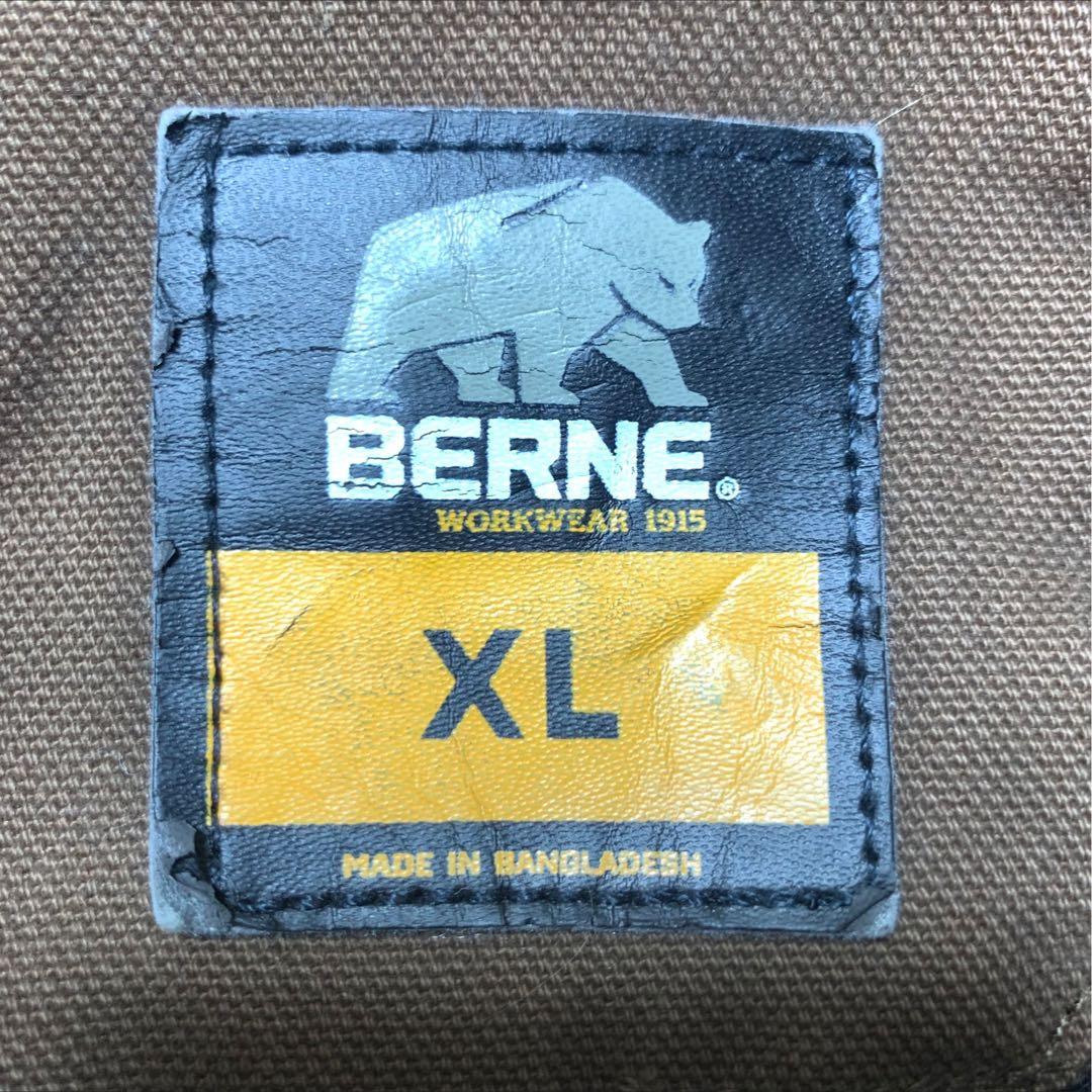 【えびちゃん 】BERNEデトロイト企業刺繍ロゴダック地ワークジャケット