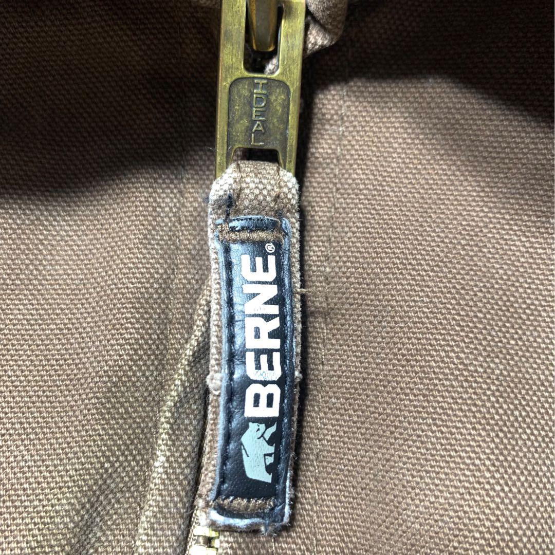 【えびちゃん 】BERNEデトロイト企業刺繍ロゴダック地ワークジャケット