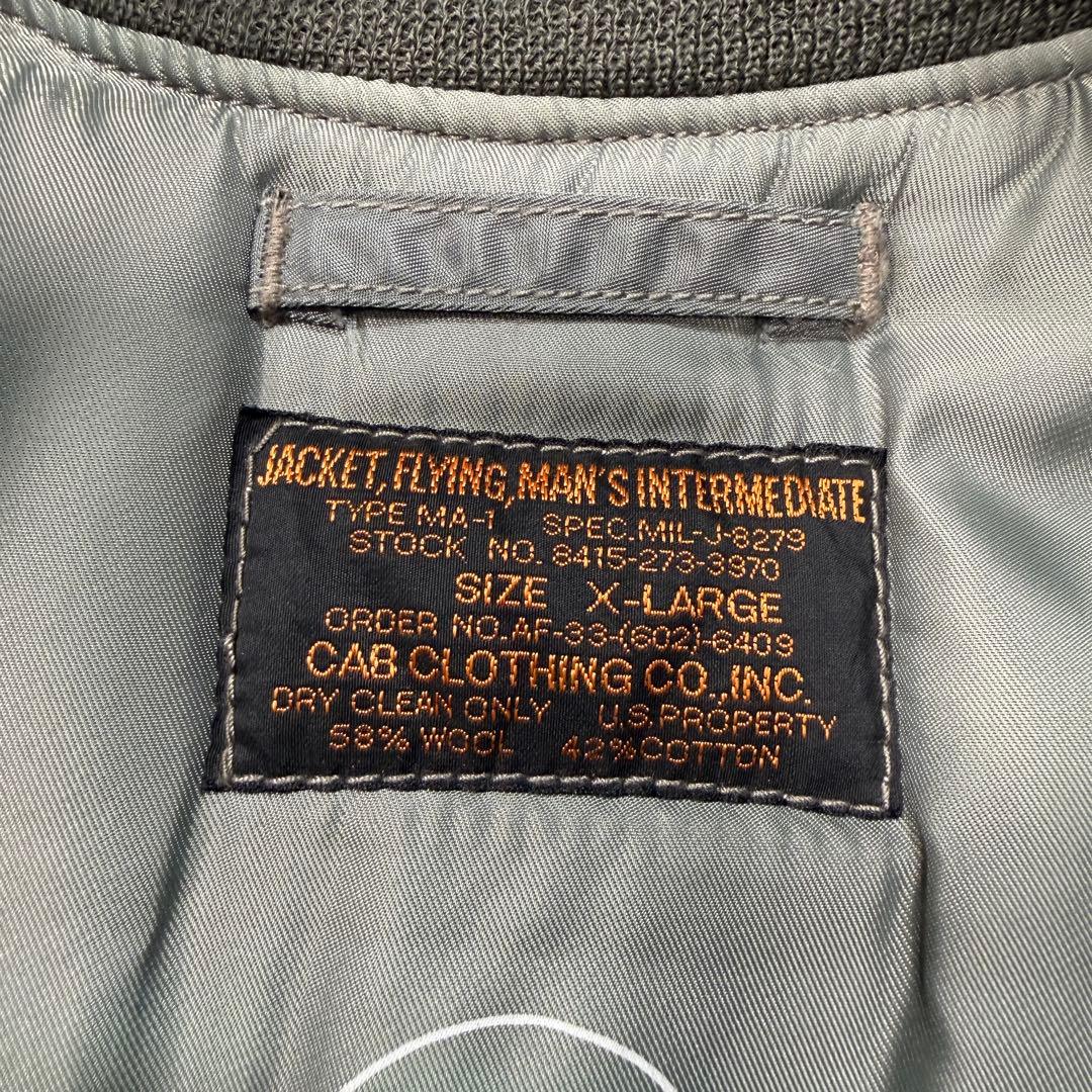 メ*号様 CAB CLOTHING MA-1 XLサイズ　カーキ　フライトジャケ