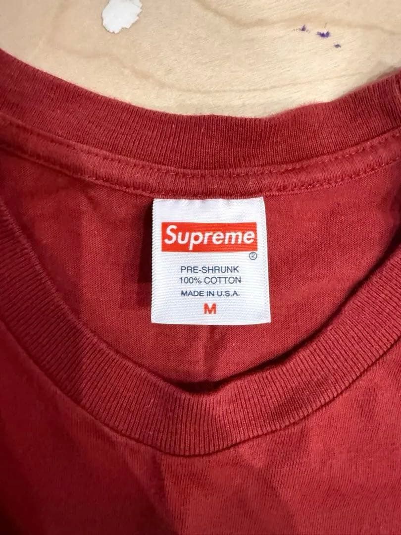 Supreme グラフィックプリント Tシャツ Mサイズ レッド
