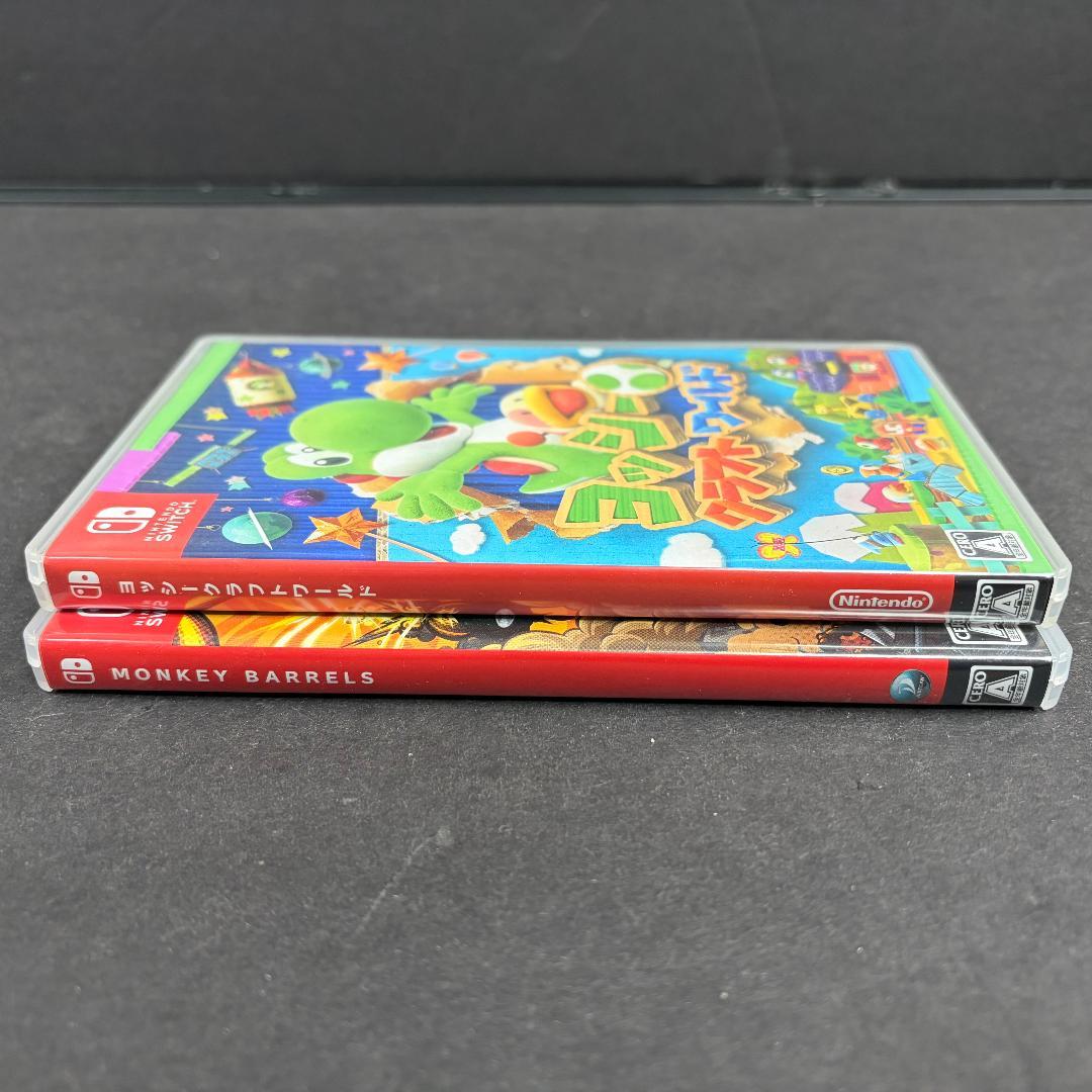 中古 ヨッシークラフトワールド ＆ モンキーバレルズ 任天堂スイッチ ソフト