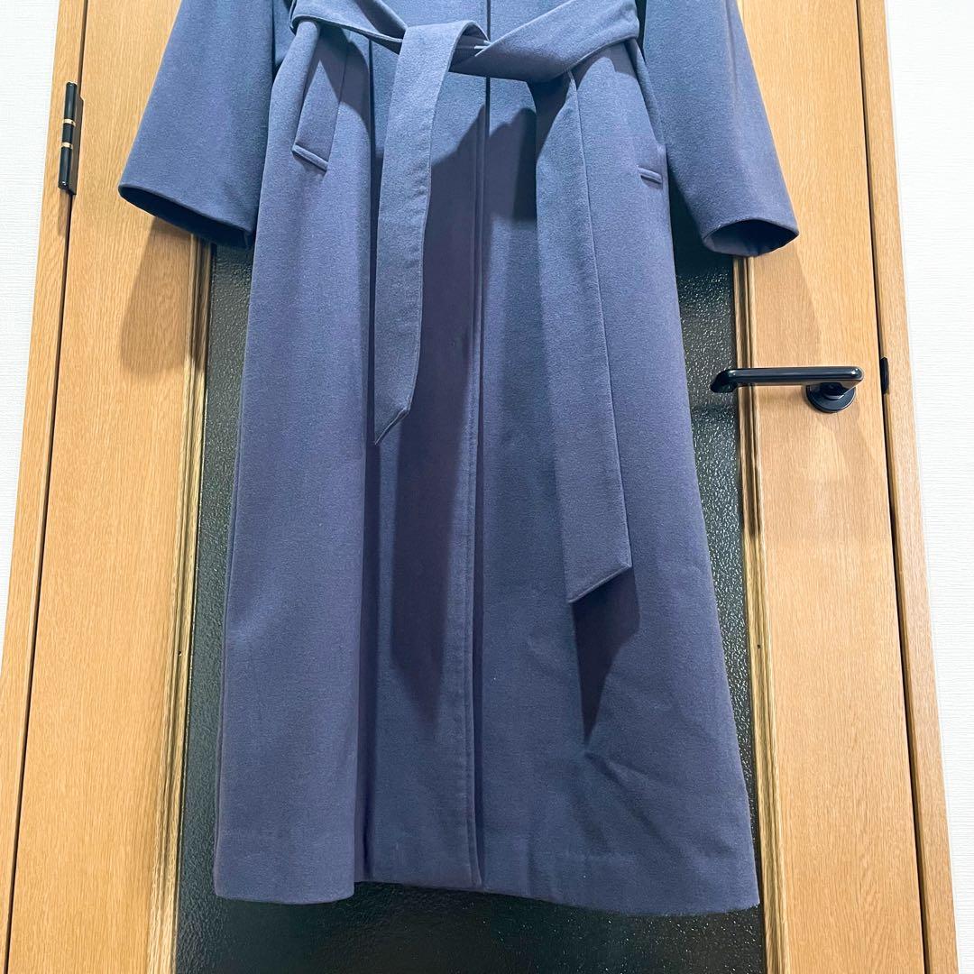新品/ナノユニバース/ラペルロングガウンコート