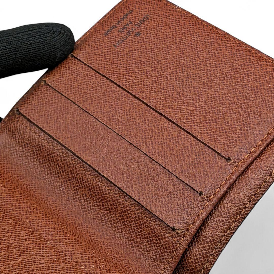 良品 ルイヴィトン モノグラム コンパクトジップ 二つ折り財布 ①