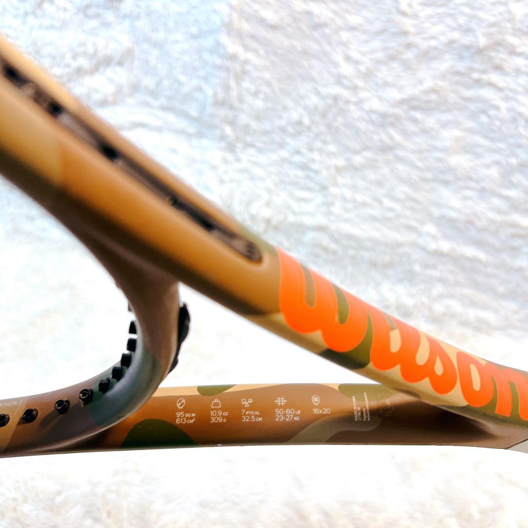 錦織圭限定モデル　カモフラWilson　テニスラケット　burn95 バーン