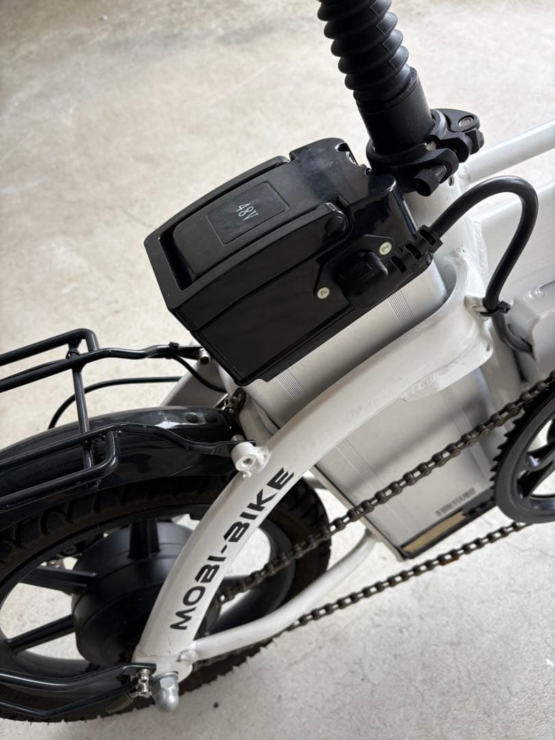 【引き取り限定】MOBIMAX 電動アシスト自転車 ホワイト　美品