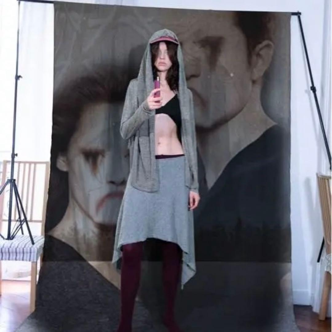 ANN DEMEULEMEESTER 本人期 アーカイブ フードニット