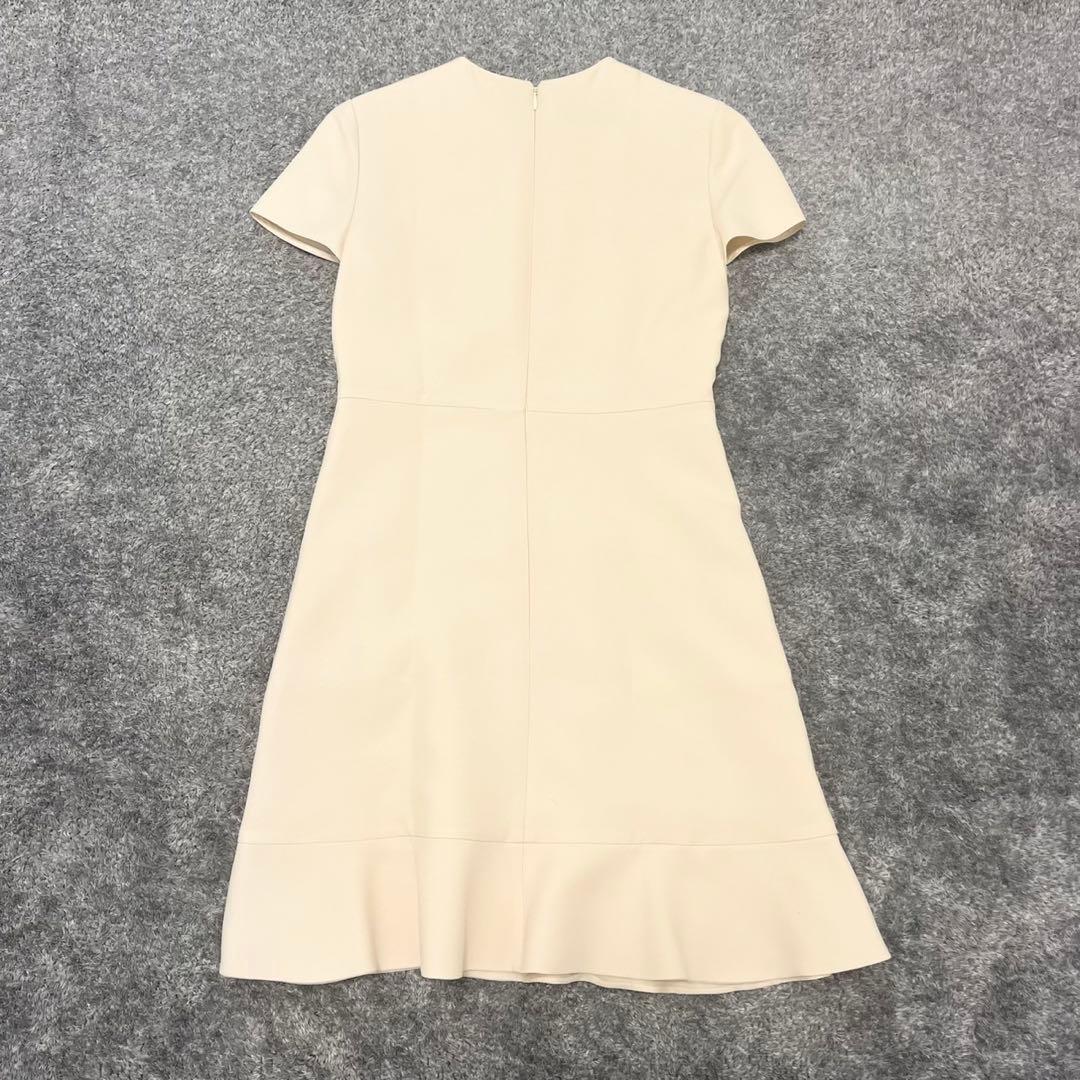 VALENTINO ヴァレンティノ ワンピース ベージュ ウール 膝下丈 40