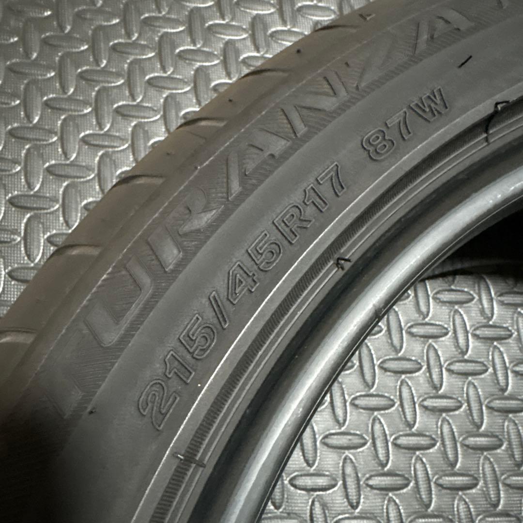 ★送料込み 215/45R17 ブリヂストン トランザ T002 4本セット❶