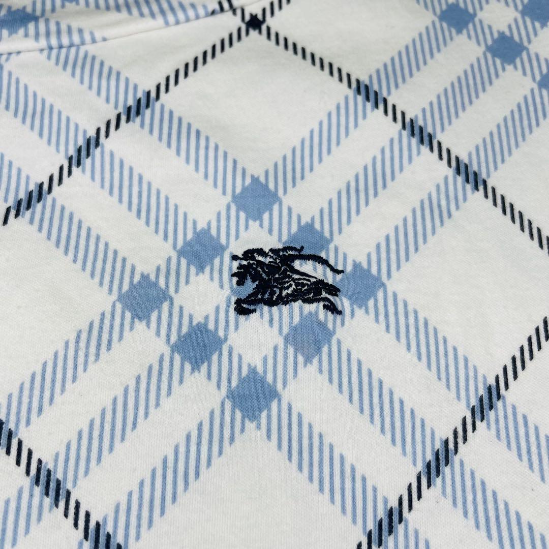BURBERRY バーバリーブルーレーベル 半袖 Tシャツ チェック 青 Y2K