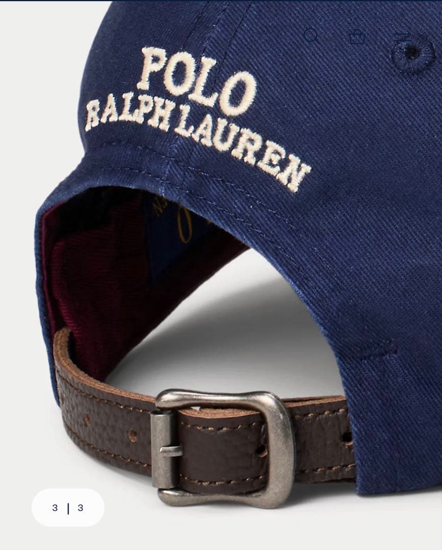タ*ウ様 Polo ベア ツイル ボール キャップ