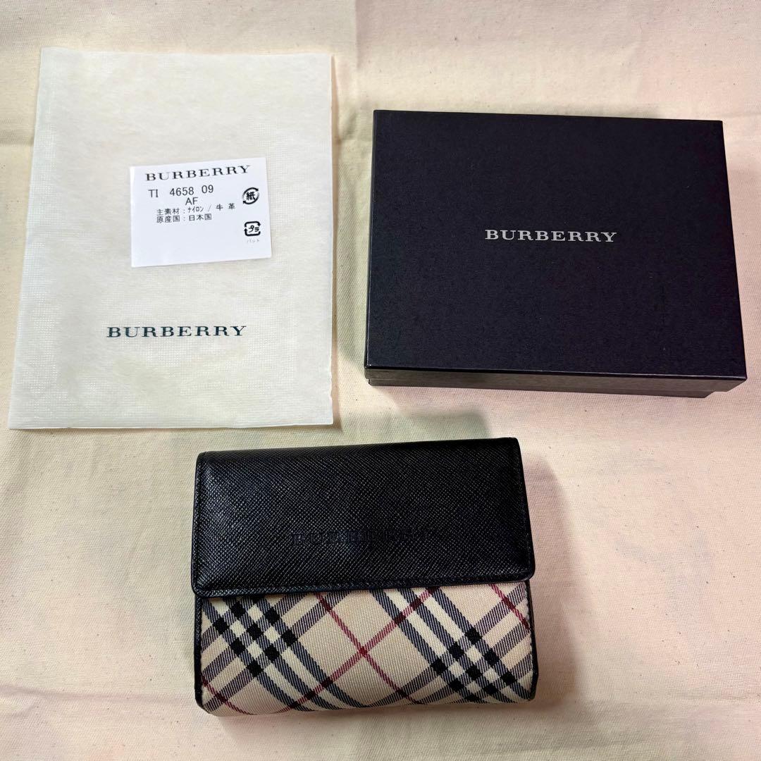 バーバリー BURBERRY チェック柄 二つ折り財布