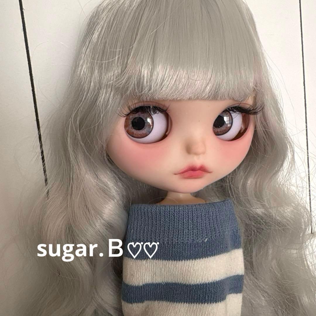 アイシードールカスタム❤︎ツヤ無し薄グレー❤︎ふわっふわ♡