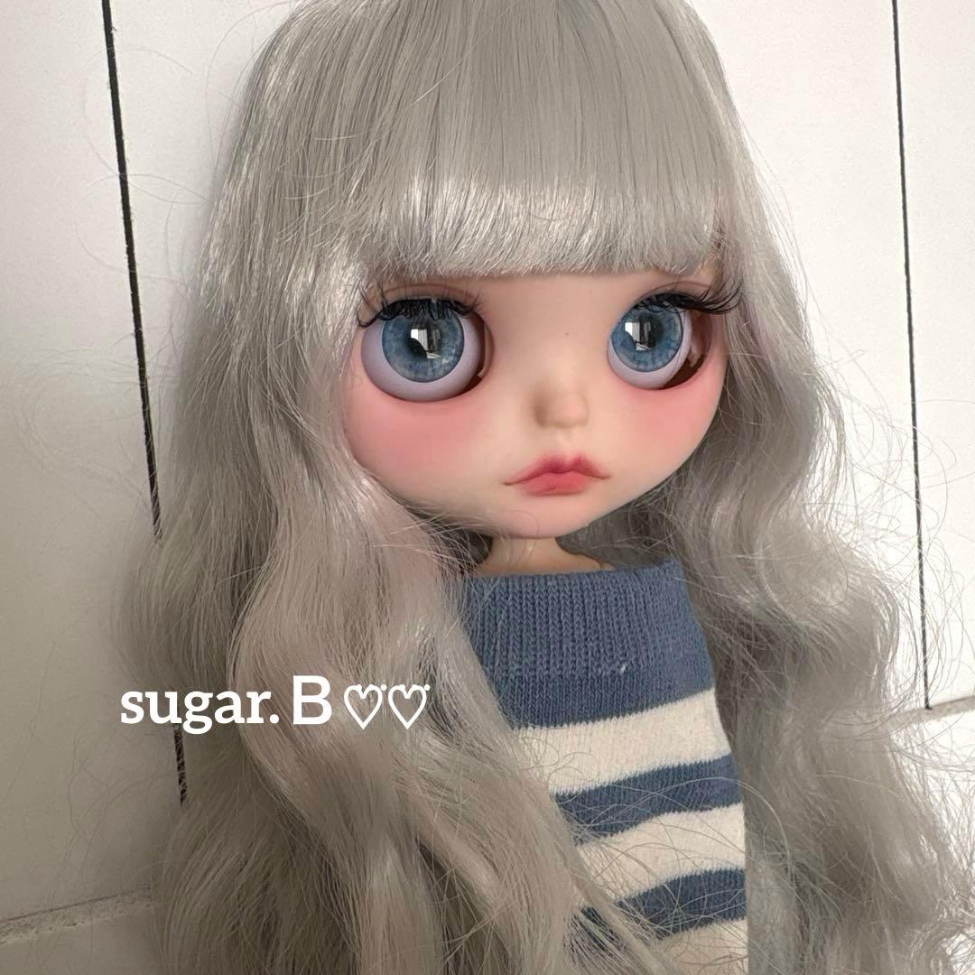 アイシードールカスタム❤︎ツヤ無し薄グレー❤︎ふわっふわ♡