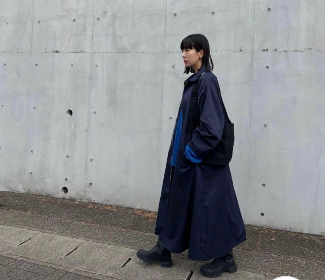 HANNE 【RIKAコラボ】ステンカラーダブルジップオーバーコート