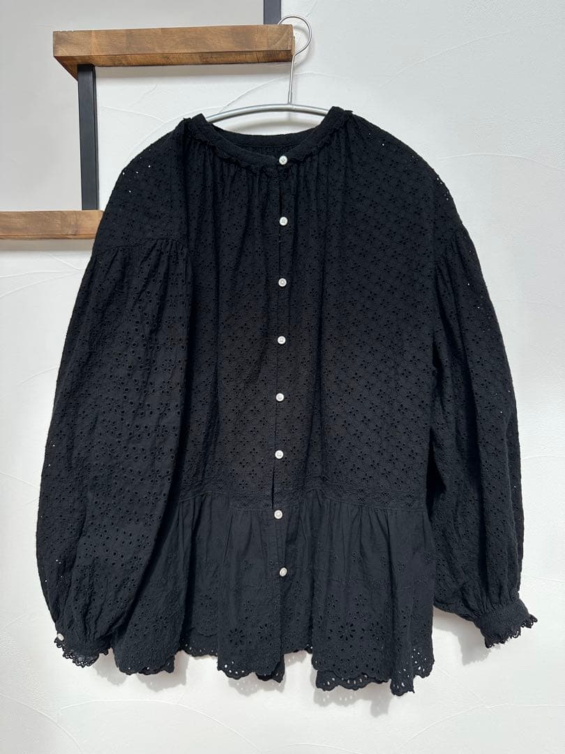 BEAMS BOY コットン ブッシュ スカート & カットワーク スモック