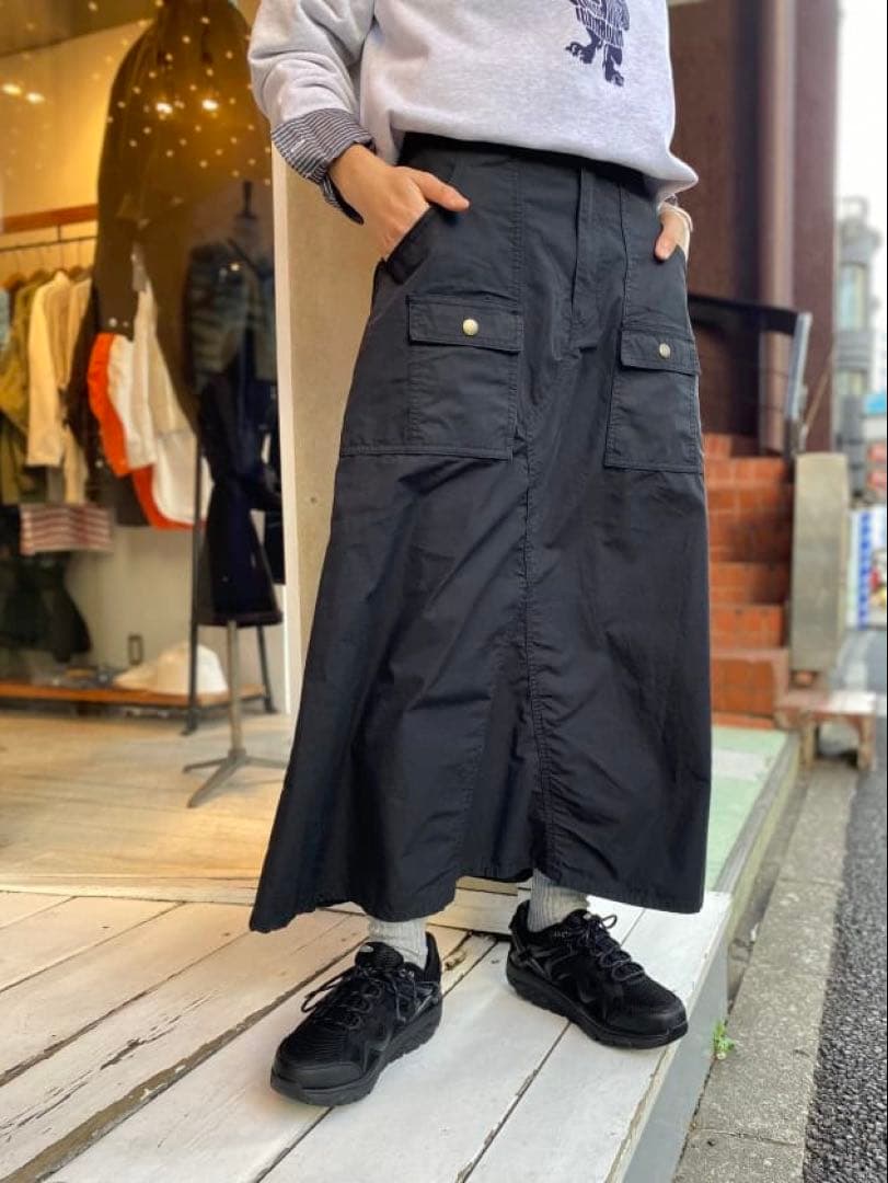 BEAMS BOY コットン ブッシュ スカート & カットワーク スモック