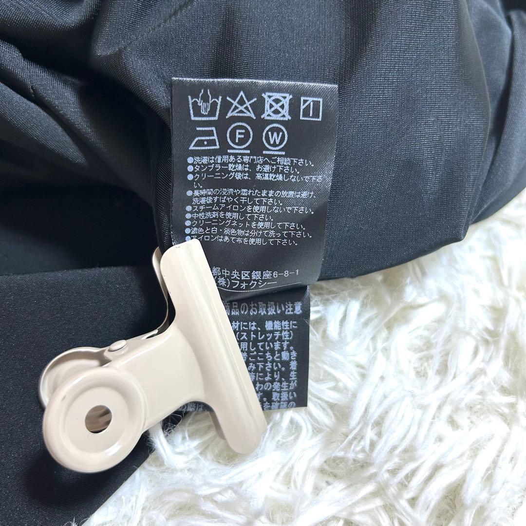 美品✨フォクシー 春に◎ノースリーブ ワンピース ドレス 黒 38