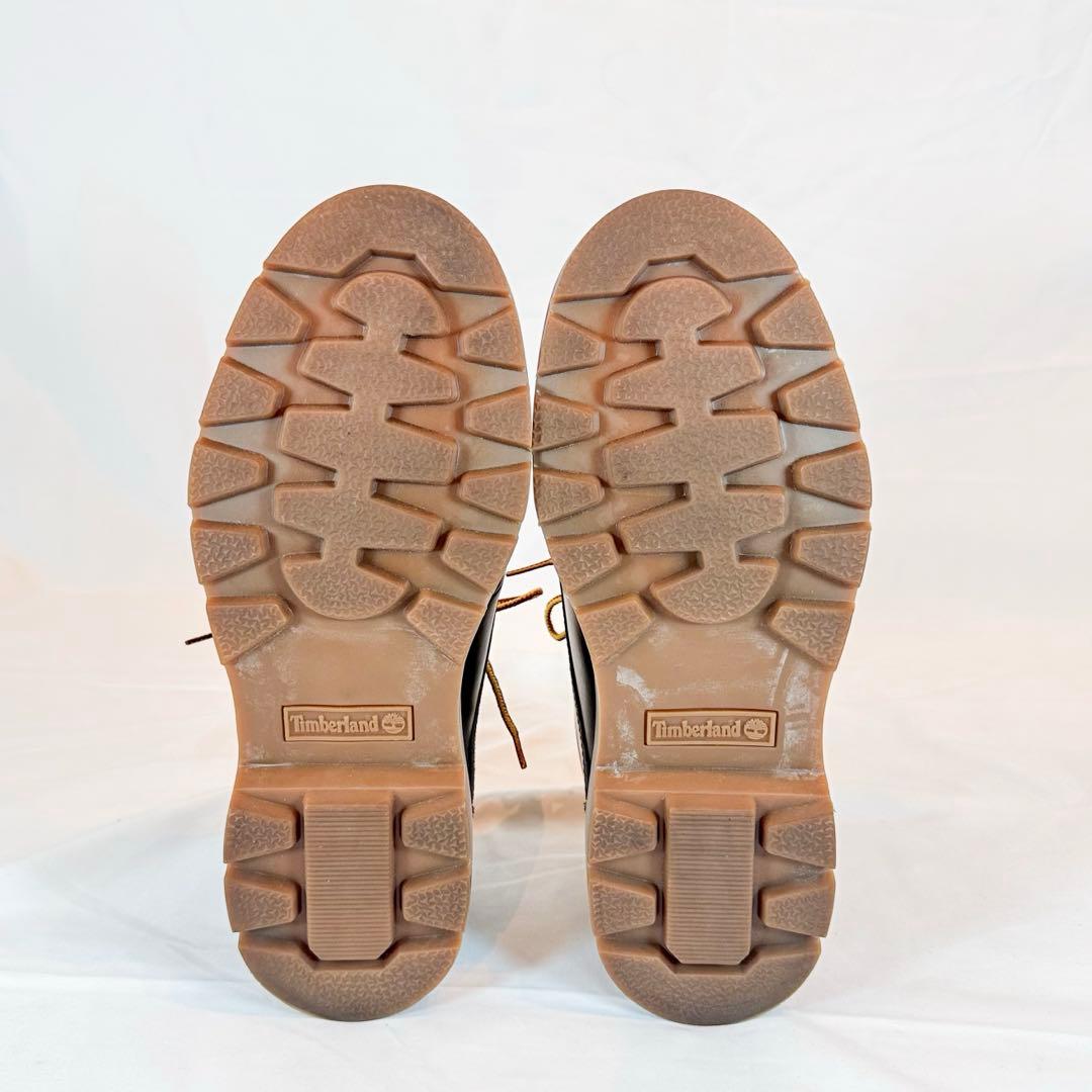 【美品】Timberland モックトゥ レザーシューズ 茶 27cm