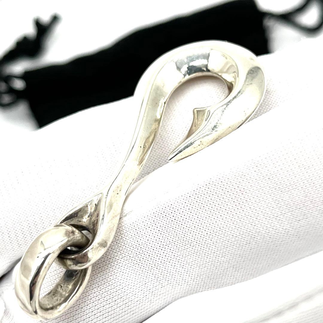 【美品】ビルウォールレザー　フィッシュフック　ペンダントトップ　シルバー