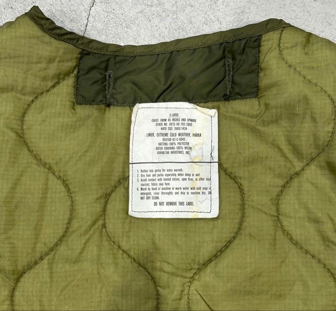 82年製米軍実物M65 モッズコートライナーリメイク