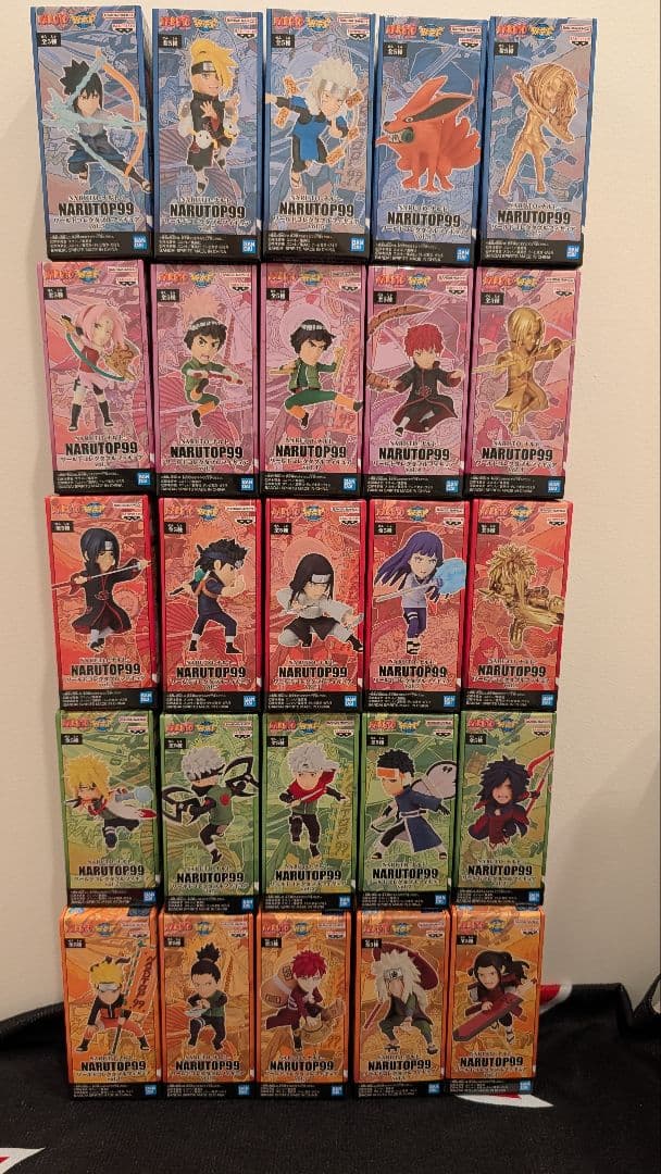 ナルト NARUTOP99 ワーコレ ビジュアルボード コンプリートセット